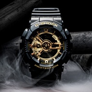 Casio G-shock Diskon Men's Watch Model GA-110GB-1A 1 Year Center Waterproof 200 Meters Deep Flash