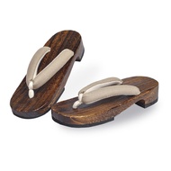 [Amemari] Geta Women's yukata summer cotton linen plain nose F size yukata geta, for adults, for yuk