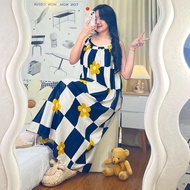 TERLARIS DASTER BALI LOBEK LONG NIGHTDRESS TALI SATU RAYON ADEM JUMBO LD 120 BAJU TIDUR WANITA