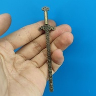 Brass Coin Sword Model Desktop Ornaments Decoration Town House Nostalgic Ornaments Swords Ancient St