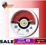 [100% Japan Import Original] Seiko Cook Locking Wall Clock Stock Clock Character Pocket Monster Red Metallic