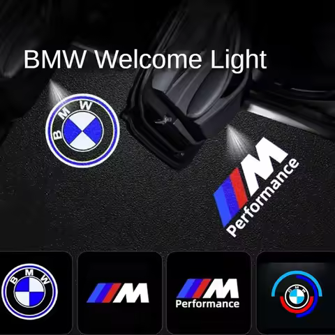 2PCS-LED Car Door logo Projector Lamps Welcome Light For Mini BMW M E90 E60 F18 E46 F30 F20 M2 M5 M3