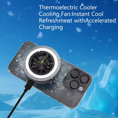 2025 Qi2.2 25w semiconductor-cooled mobile phone radiator, portable magnetic wireless charger with R
