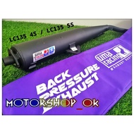 UMA RACING BLACK PRESSURE EXHAUST PIPE CUTTING STD YAMAHA Y15ZR LC135 V1-V7 LC135 4S