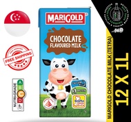 MARIGOLD UHT Chocolate Milk 1L X 12 (TETRA) - FREE DELIVERY within 3 working days!