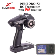 DumboRC X6 X4 X5 2.4G 6CH Transmitter W/ X6FG Gyro X6F Receiver LED Light Set for 1/10 1/8 Crawler A