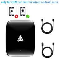 Acido สายเป็น Wireless CarPlay Android Auto AI กล่อง Silver Car Smart แปลง Mini Dongle Wifi Netflix 