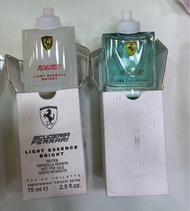 Ferrari 法拉利 Light Essence Bright 光元素男性淡香水 75ml/Ferrari light essence 法拉利 氫元素 男性淡香水  75ml (簡裝無蓋白盒)