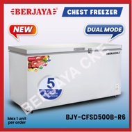 Berjaya Premium 425L Dual Chest Chiller Freezer BJY-CFSD500B-R6 (White) 5 YEARS Compressor warranty