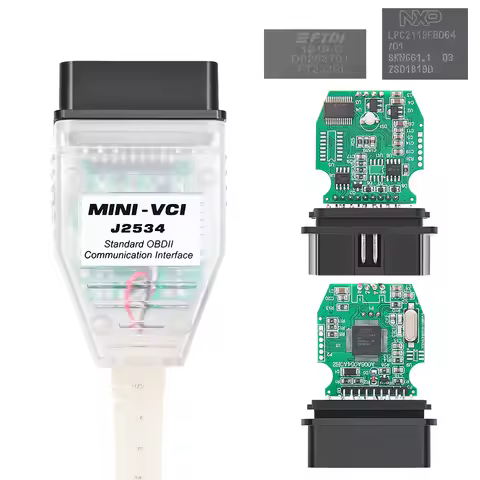 Mini VCI V18.00.008 TIS Techstream for Toyota OBD2 Car Diagnostic Cable minivci J2534 FTDI FT232RL F