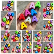 (1 pcs) LUXURY GEMBUL LETTER BEADS 3D alphabet letters AZ / (SHAIRO) 3D Number Beads 0-9 LARGE HOLES