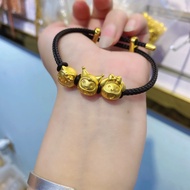 Sand Gold Sanrio Spacer Bracelet Melody Kuromi Harrow kt Cat Cute Combination Lucky Fortune Transfer