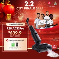 【New】Roborock F25 ACE Pro 25000Pa Wet & Dry Cordless Vacuum | Zero Hair Tangle | Steam & Hot Water M