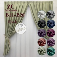 #2 B11-20 Ready Made Curtain/95% BLACKOUT CURTAIN HOOK Cangkuk For Door &amp; Window