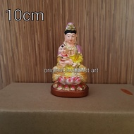 patung dewi kwan im gendong anak fiber 4 inch