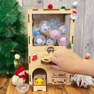 【DIY手作禮物】Cute木製投幣扭蛋機-送15顆扭蛋 新年禮物 客製化