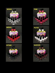 KUTEK BRASOV WARNA [12PCS] MERAH, MAROON, HITAM, PINK, BENING, PUTIH
