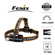 FENIX HM61R head torch, 1200 lumen brightness, LED SST40, 18650 rechargeable battery with magnetic c