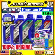 ESTREMO Engine Oil 100% ORIGINAL Italy HEATPRO MOTOMAX 4T Fully Synthetic Minyak Hitam Semi 10W40 15