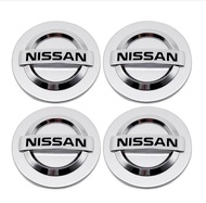 4ชิ้น/ล็อต54มม./60มม. สำหรับ Nissan ศูนย์ล้อฝาปิดโลโก้สัญลักษณ์ป้ายสำหรับ Nissan Nismo Tiida Teana อ