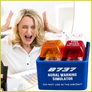 Aviation Alert Keychain Safety Backpack Pendant Warning Sound Simulator with LED Light for Aviation 