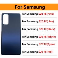 ≮ Small M trend phone case ≯สำหรับ Samsung S20เฟ/S20อัลตร้า/S20บวกด้านหลังฝาหลังปิดโทรศัพท์ประตูอะไหล่เคสพร้อมสติกเกอร์กาว