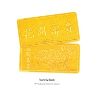 FB8 Citigems 999 Pure Gold 1 gm Blooming Flower Golden Treasure Gold Bar