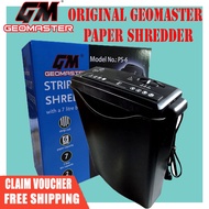 GEOMASTER Auto Paper Shredder -ORIGINAL / Mesin Penhancur Kertas / Auto Insert Paper Shredder
