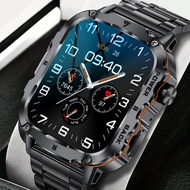 LIGE Smart Watches For Men Outdoor 1.96" Large Screen Waterproof Watch Health Monitor Rugged Smartwa