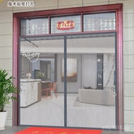 Mosquito Net Door Screen Diamond Mesh Magic Tape Self-Adhesive Rural Door Curtain No-Drill Screen Cu