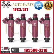 4pcs Fuel injectors 195500-3310 For MAZDA 3 BK MX5 1.6L 1.8L L4 B6ZE Z681-13-250 1955003310 195500 3