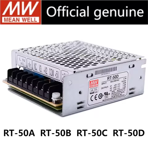 MEAN WELL RT-50 RT-50A RT-50B RT-50C RT-50D alimentatore Switching a tripla uscita