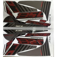 LC135 V1 BATMAN STRIPE MERAH HITAM YAMAHA STICKER GLOSSY FINISHING