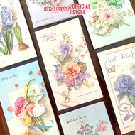 Set of 05 3D Glitter Pressed Greeting Cards - Large Size - Happy Birthday, October 20, March 8