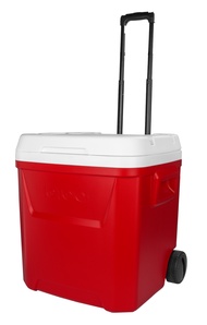 IGLOO LAGUNA 60 Qt Roller Cooler (Red)