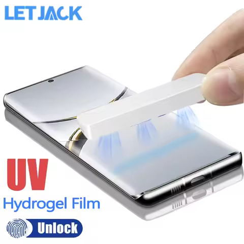 1-2Piece UV Light Hydrogel Film for Oppo Find X8 X6 X5 X3 Pro X7 Ultra Full Curved Screen Protector 
