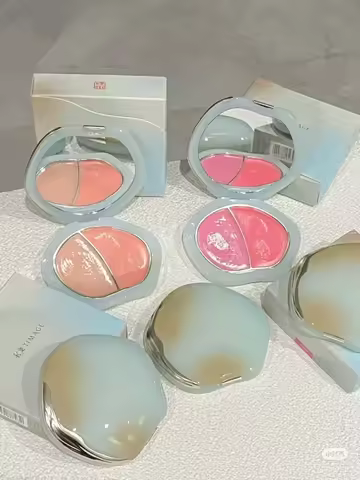 Original TIMAGE 2-Colors Blush Cream Water Light Delicate Blusher Long Lasting Color Development Cle