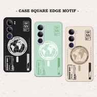 Square Edge Motif Case For Type VIVO V40 LITE - VIVO V40 LITE Mobile Phone Case - Mobile Phone Case 