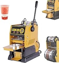 Semi Automatic Cup Sealing Machine, Commercial Electric Cup Sealer for 90/95/75 mm Diameter Cups, 40