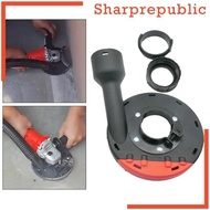 [Sharprepublic] Angle Grinder Dust Cover Universal Surface Grinding Shroud 140mm Expert Surface Grinding Dust Shroud for Granite Concrete Stone