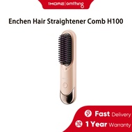 Enchen Sikat Pelurus Rambut H100 Cordless Hair Straightener Comb Wireless Negative Ionic Hair Straig