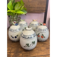 Steamed Egg Cup Kitchen Garden Pattern Cute (Sold Separately) Size 2.6x3 (EG0052)