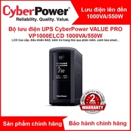 CyberPower VP1000ELCD 1000VA/550W high-end UPS - Genuine; with NAS, PC control