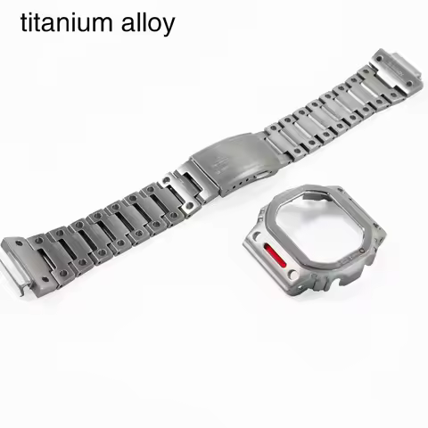 DW5600 Mecha Mod Kit Titanium Watch Case Bracelet Fit for DW-5600 GW-B5600 GB-5600 GW-M5610 G-5600 W