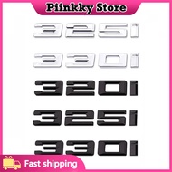3d ABS Chrome Black Logo 320i Emblem Nameplate Decal Car Trunk Letters 320i Sticker For 320i F30 E46