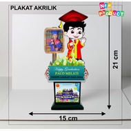 TERMURAH SOUVENIR WISUDA SOUVENIR PLAKAT WISUDA AKRILIK TK/PAUD KENANG KENANGAN WISUDA ANAK MODEL PP