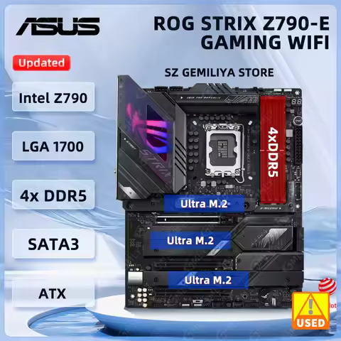 ASUS ROG STRIX Z790-E GAMING WIFI Motherboard Intel Z790 LGA 1700 DDR5 192GB Wi-Fi 6E support i9-149