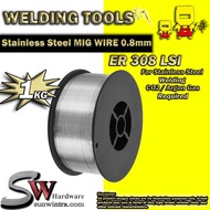 SW Hardware MIG Wire Stainless Steel Coil 0.8MM X 1KG (SUITABLE FOR ALL MIG MODEL) ER308LSI ER 308 L