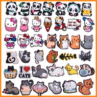 Clog Shoes Charms Cute Animals Cat Cartoon DIY Pins PVC Clog Charms Pins for Clog Shoes Charms