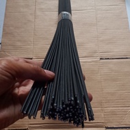 10 batang Ruji fiber hitam 25mm panjang 62cm fiber hitam buat sangkar burung
